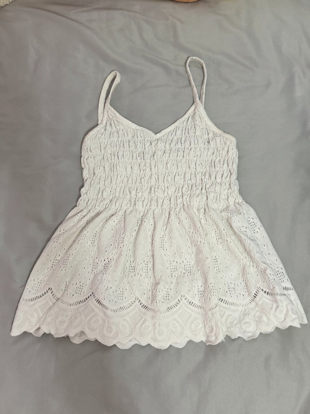 White Babydoll top